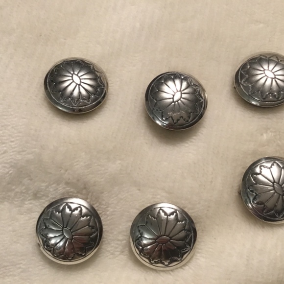 Vintage Sterling Silver Button Covers - Picture 8 of 9